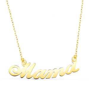 Gargantilla / collar Oro Amarillo Mama Ancho: 34Mil Cadena 44+2 centimetros