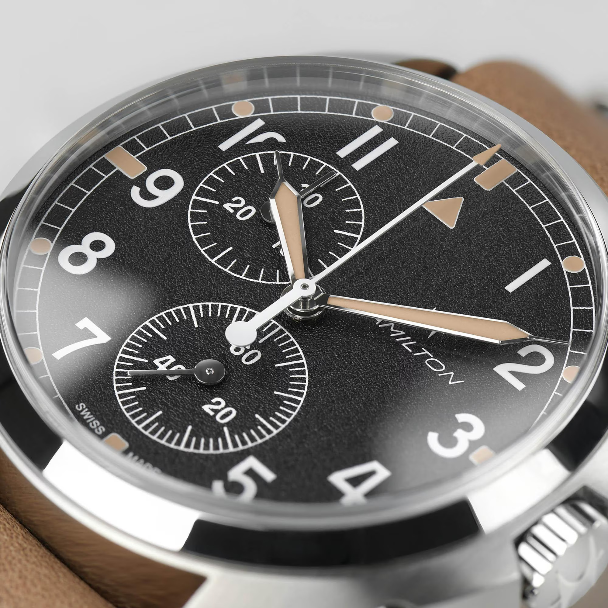 Reloj Hamilton khaki aviation pilot pioneer chrono quartz reloj quarzo h76522531 - Imagen 4