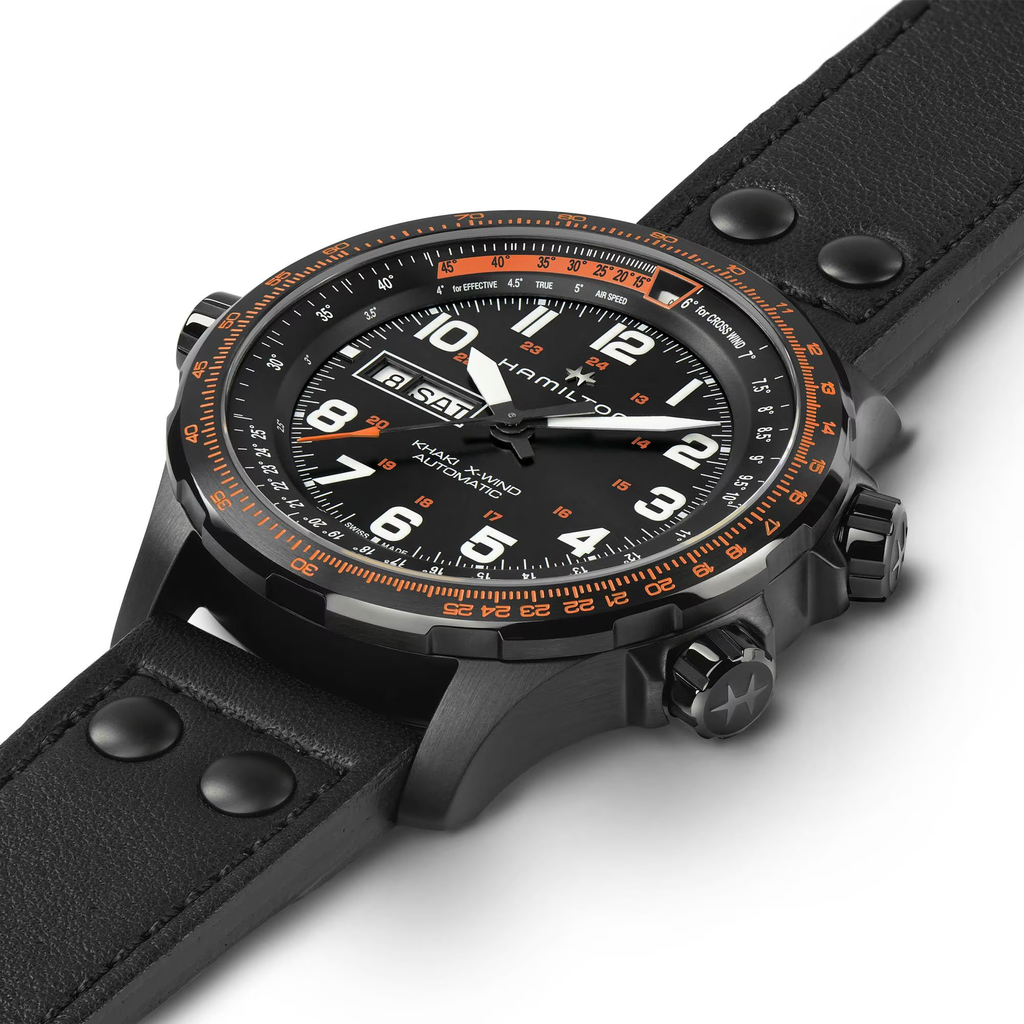 Reloj Hamilton Khaki Aviation X-Wind Day Date Automático 45mm H77785733 - Imagen 3
