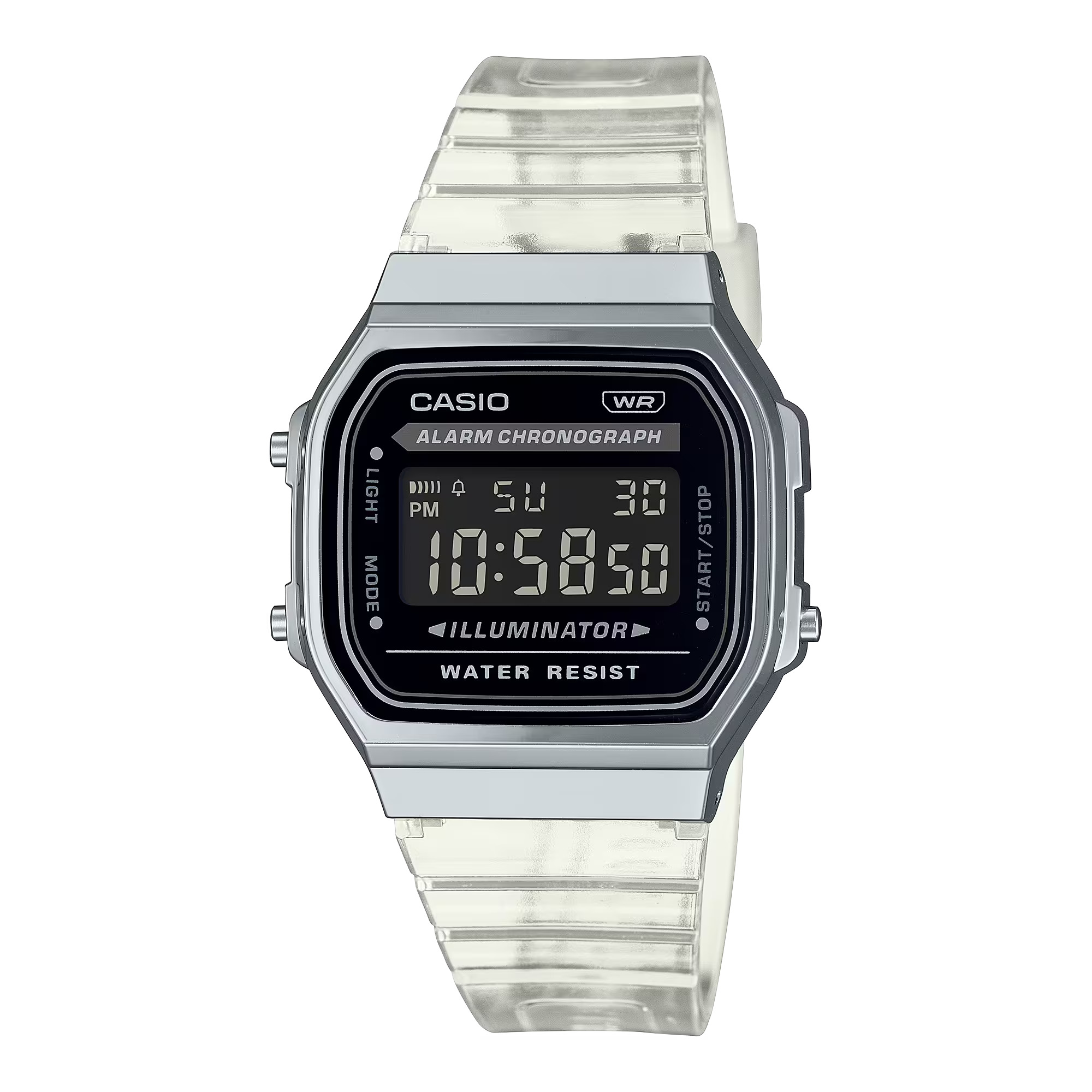 Reloj Casio Transparente Unisex Ref. A168XES-1BEF