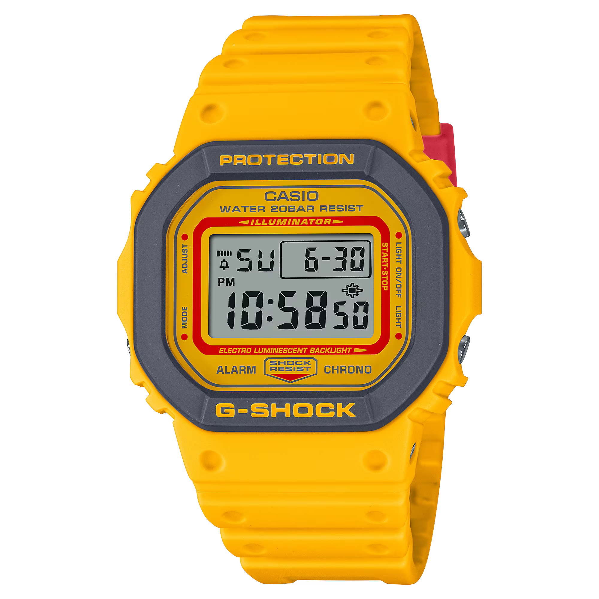 Reloj Señor Casio G-shock Octogono Amarillo Ref. FW-5610Y-9ER