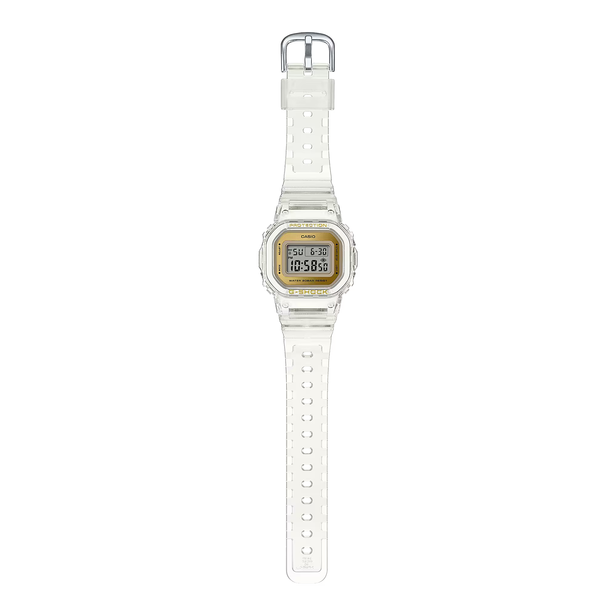 Reloj Casio Esfera Dorada y Correa Translúcida Ref. GMD-S5600SG-7ER - Imagen 2