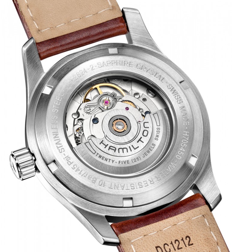 Khaki Field Auto Reloj Automático, Piel, Ref H70555533 - Imagen 7