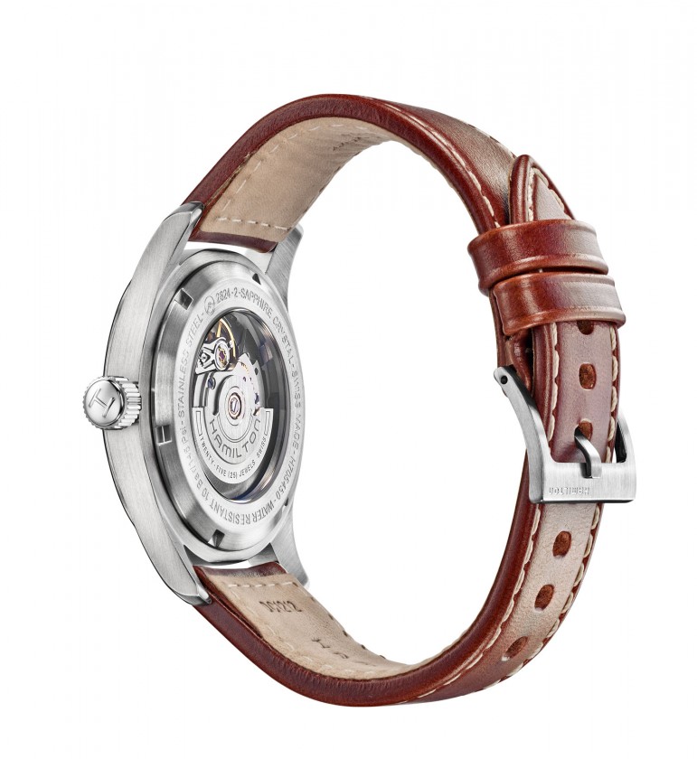 Khaki Field Auto Reloj Automático, Piel, Ref H70555533 - Imagen 5