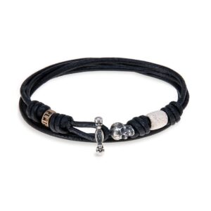 Pulsera Platadepalo Skull - Sb013X