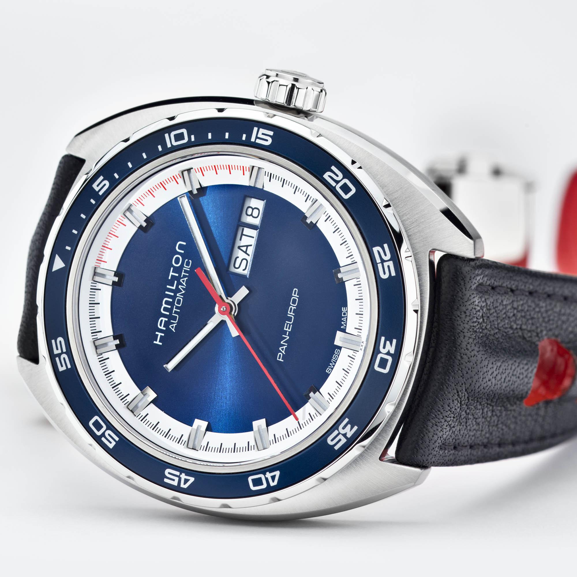 Reloj Hamilton Señor American Classic Pan Europ Day Date Auto Automático | 42mm | H35405741 - Imagen 4
