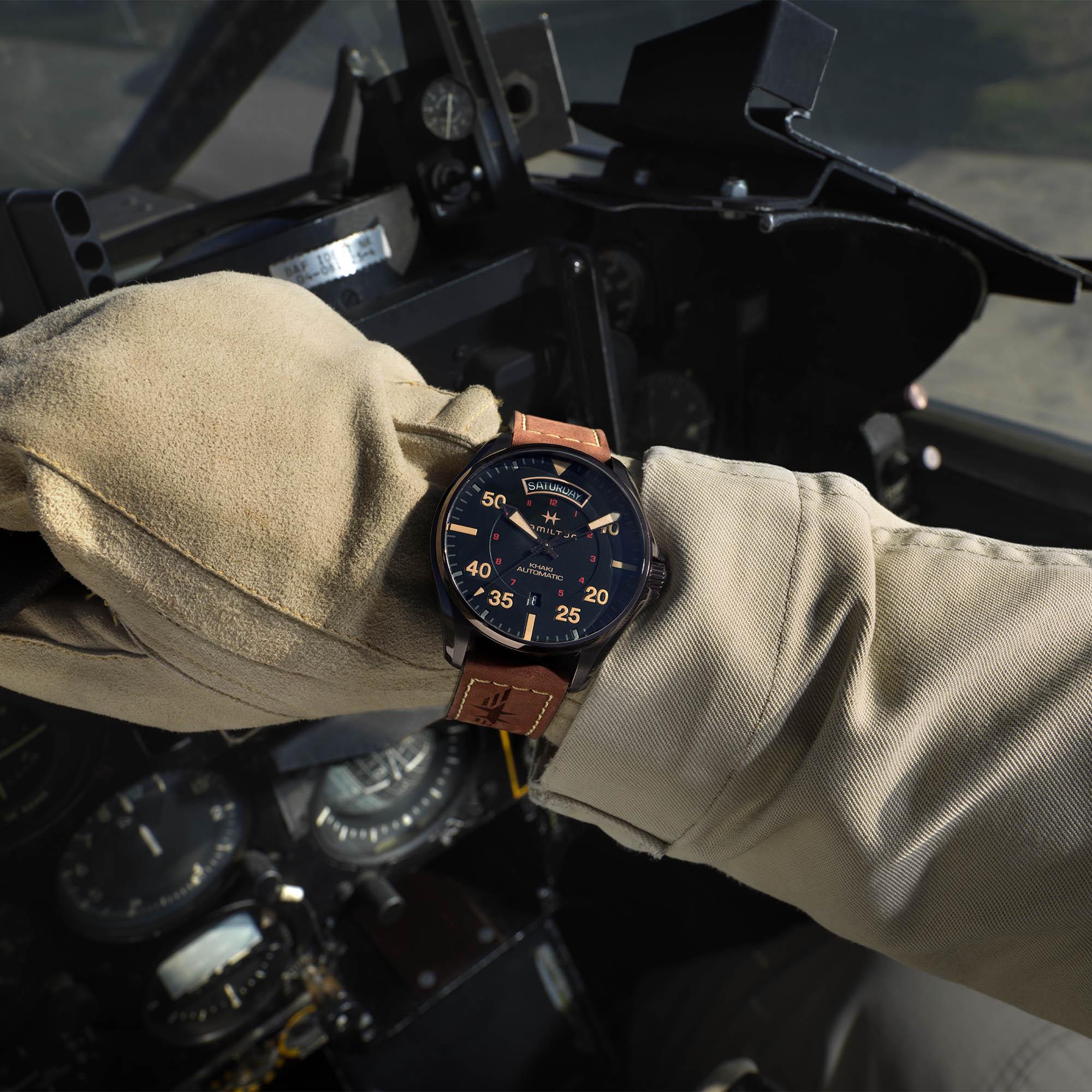 Reloj Hamilton Hombre Khaki Aviation Day Date Auto Automático | 42mm | H64605531 - Imagen 2