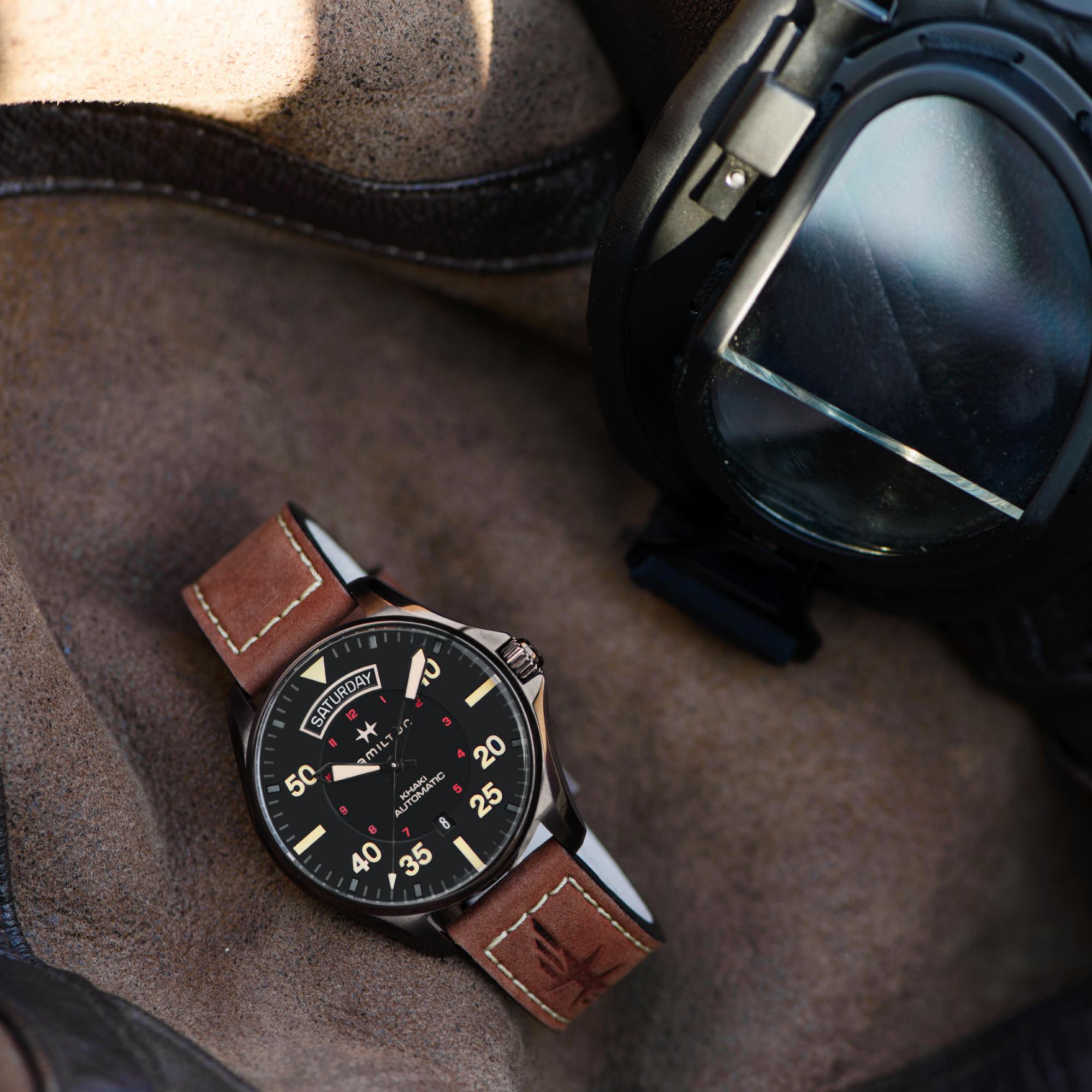 Reloj Hamilton Hombre Khaki Aviation Day Date Auto Automático | 42mm | H64605531 - Imagen 4