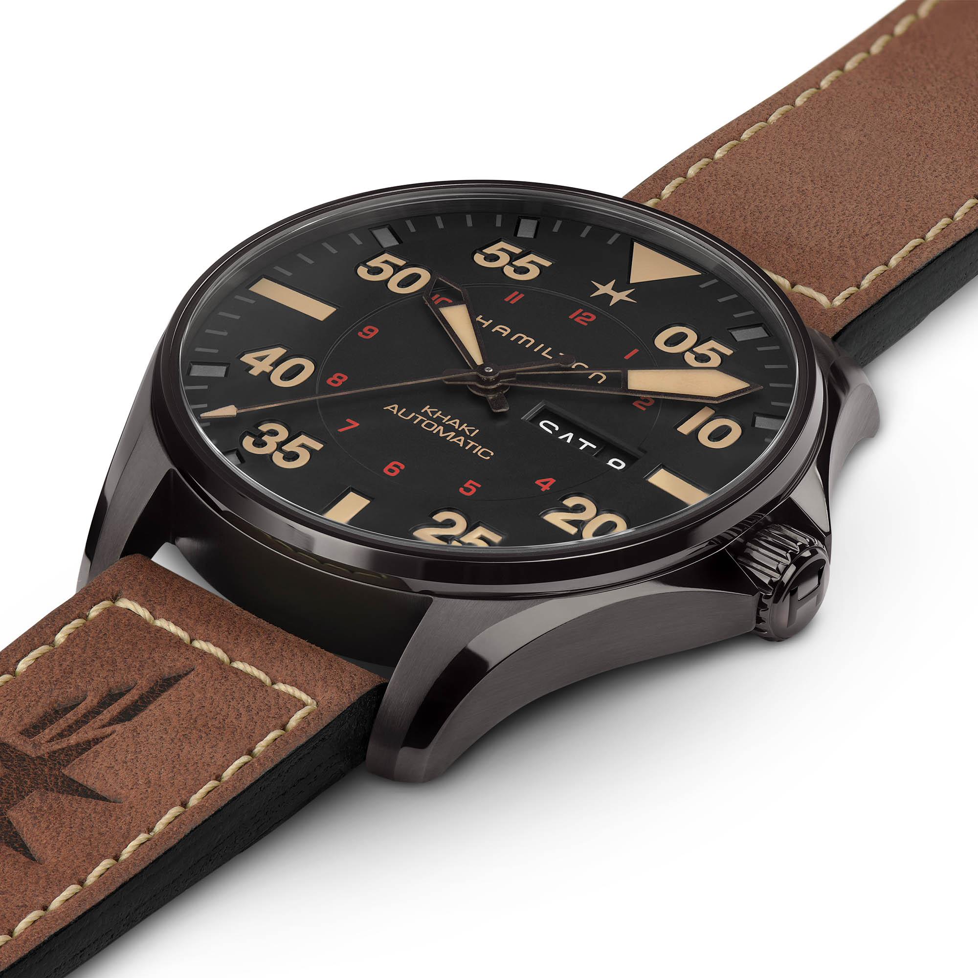 Reloj Hamilton Señor Khaki Aviation Pilot Day Date Auto Automático | 46mm | H64705531 - Imagen 3