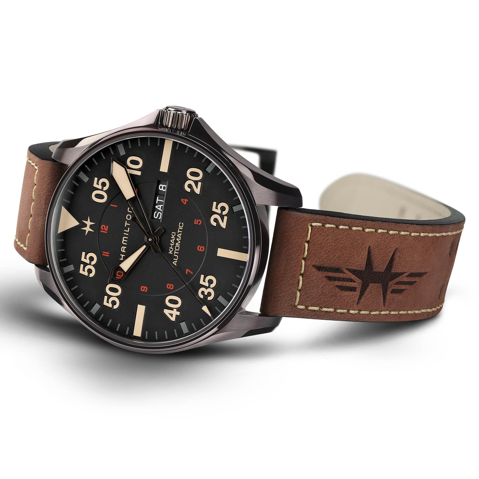 Reloj Hamilton Señor Khaki Aviation Pilot Day Date Auto Automático | 46mm | H64705531 - Imagen 2