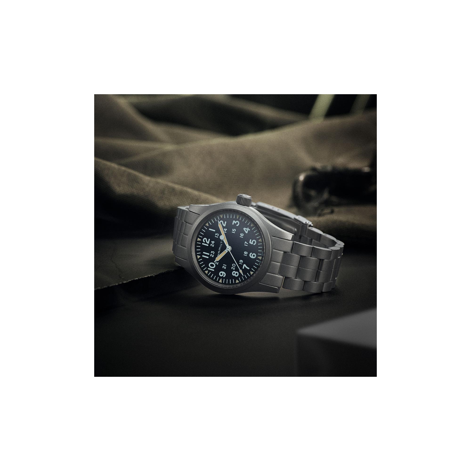 Reloj Hamilton Unisex Khaki Field Mechanical 38mm Mecánico | 38mm | H69439131 - Imagen 4