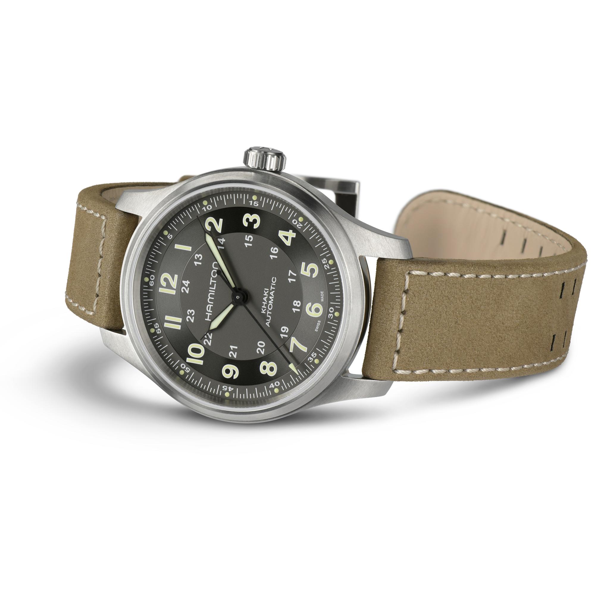 Reloj Hamilton Khaki Field Titanium Auto Ref. H70545550 - Imagen 4