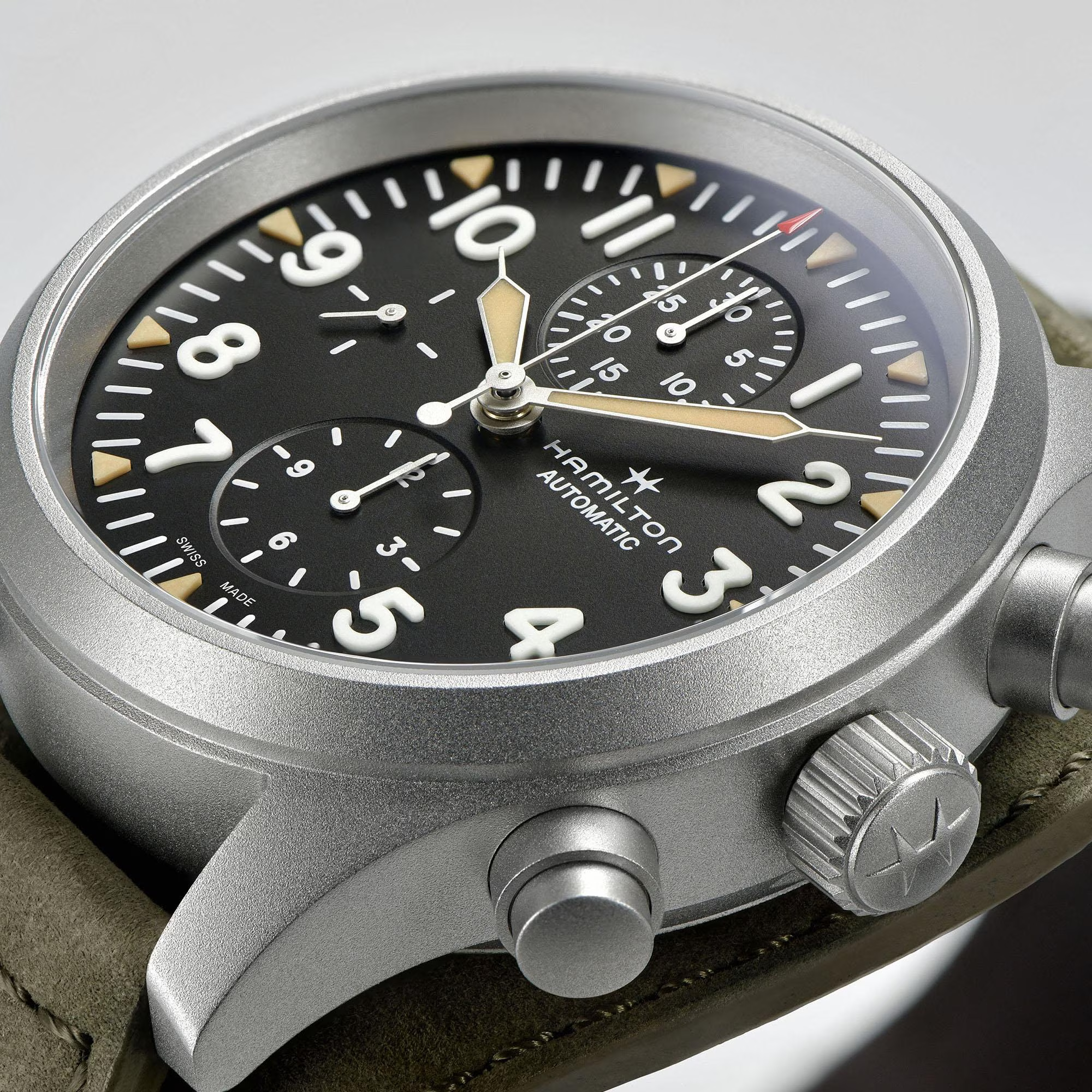 Reloj Hamilton Khaki Field Auto Chrono Ref. H71706830 - Imagen 6