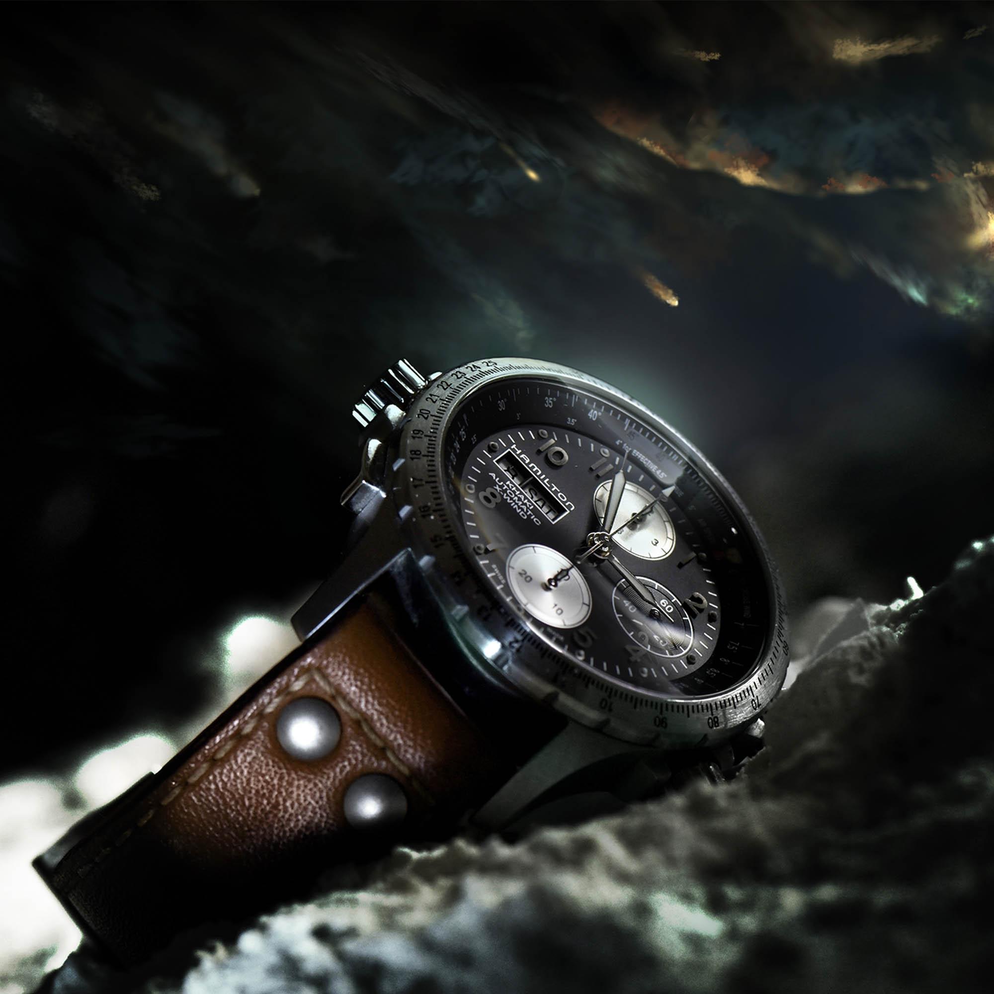 Reloj Hamilton Khaki Aviation X-Wind Auto Chrono Ref/ H77616533 - Imagen 10