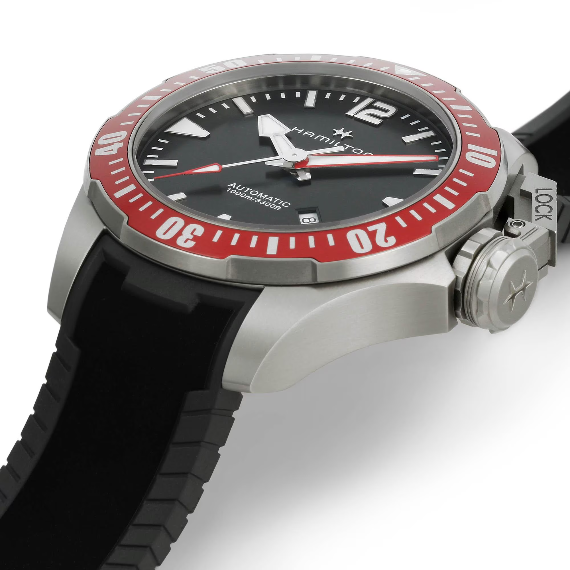 Reloj Hamilton Khaki Navy Frogman Titanium Auto Ref. H77805335 - Imagen 3