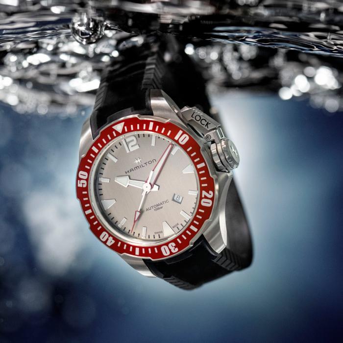 Reloj Hamilton Señor Khaki Navy Frogman Titanium Auto Automático H77805380 - Imagen 9
