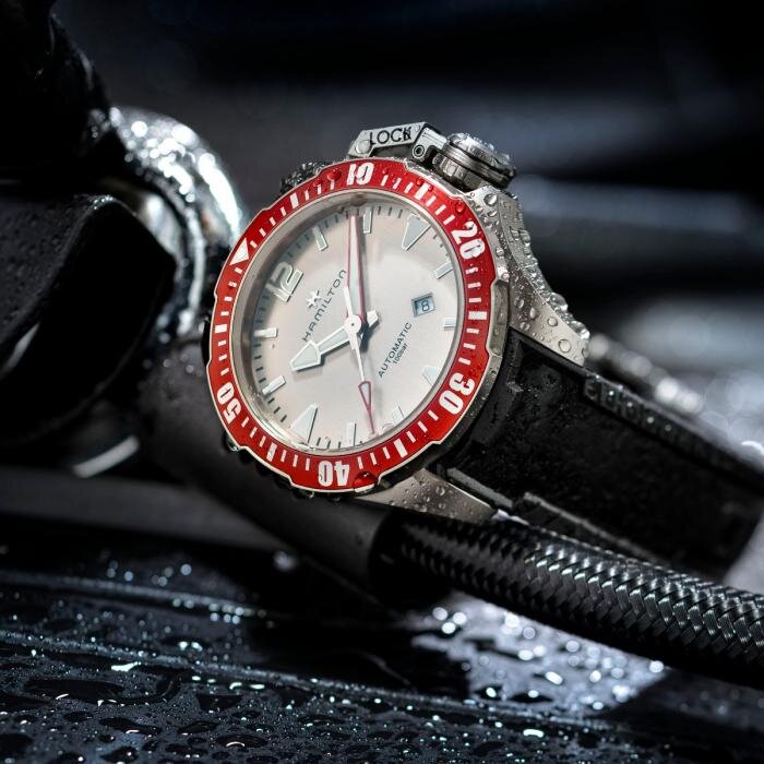 Reloj Hamilton Señor Khaki Navy Frogman Titanium Auto Automático H77805380 - Imagen 7