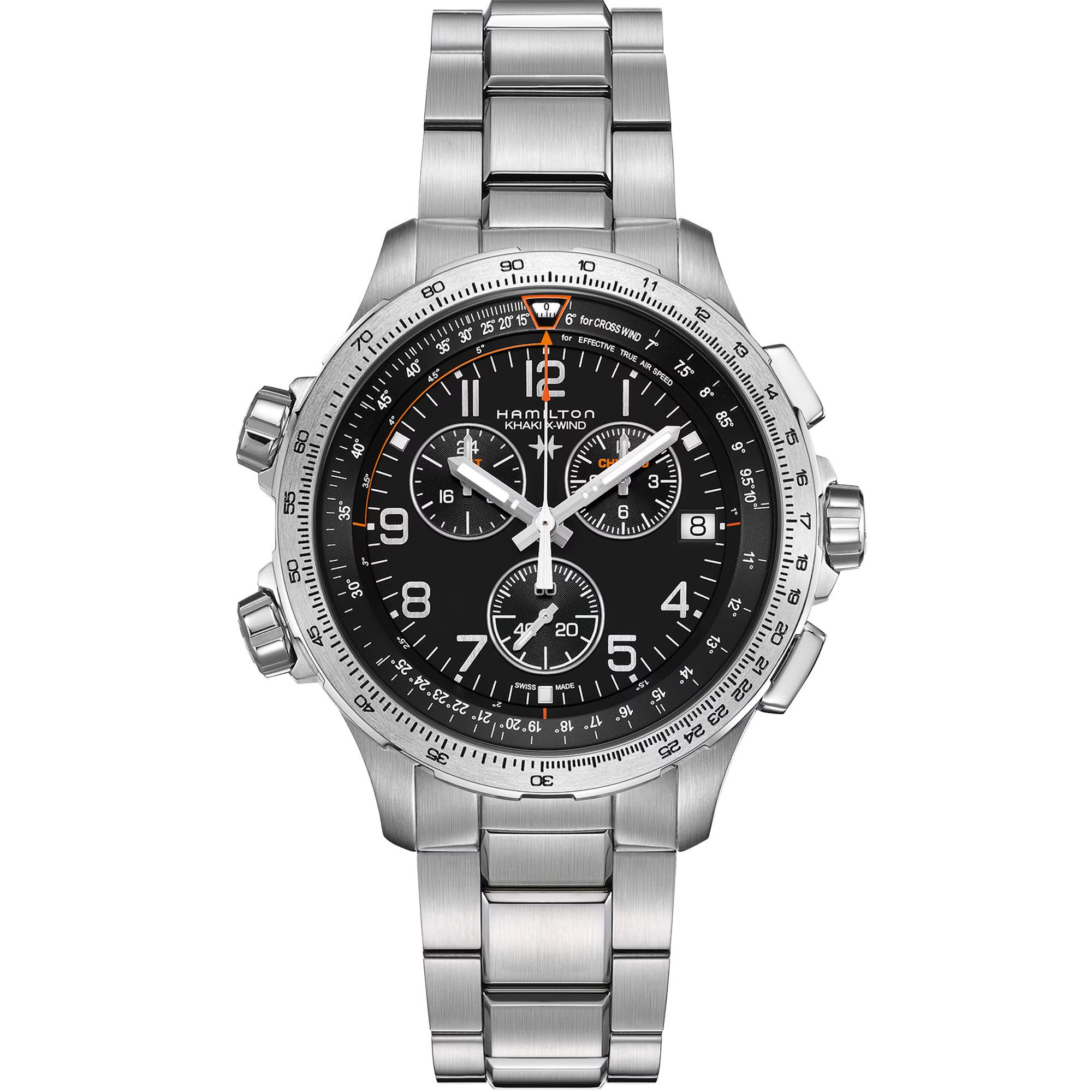 Reloj Hamilton Khaki Aviation X-wind Gmt Chrono Quartz Ref.H77912135