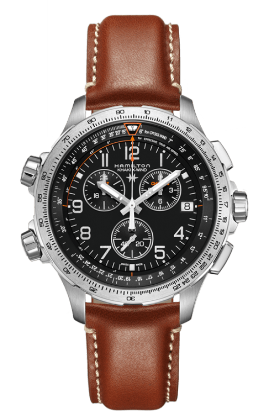 Reloj Hamilton Khaki Aviation X-Wind Gmt Chrono Quartz Ref./H77912535