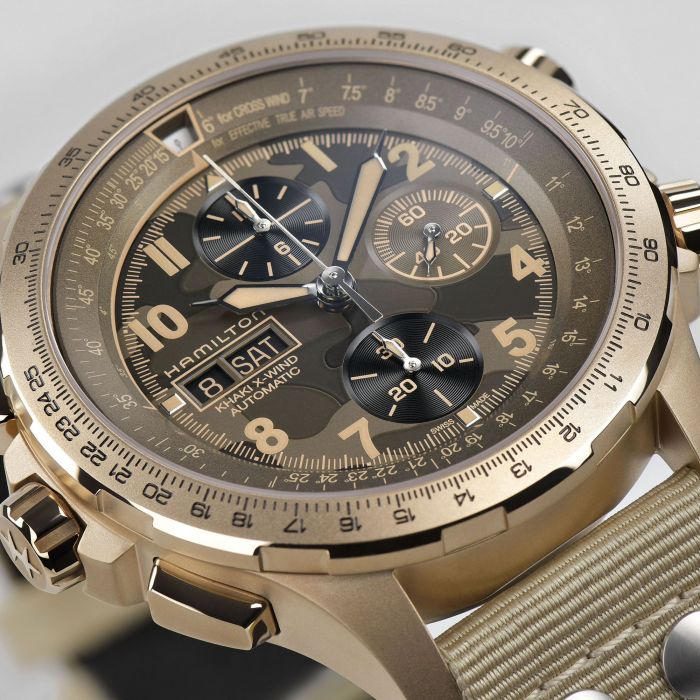 Reloj Hamilton Señor Khaki Aviation Khaki X-Wind Auto Chrono 45mm Automático | 45mm | H77916920 - Imagen 4