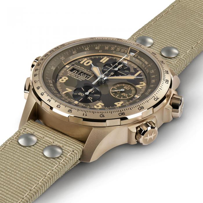 Reloj Hamilton Señor Khaki Aviation Khaki X-Wind Auto Chrono 45mm Automático | 45mm | H77916920 - Imagen 2