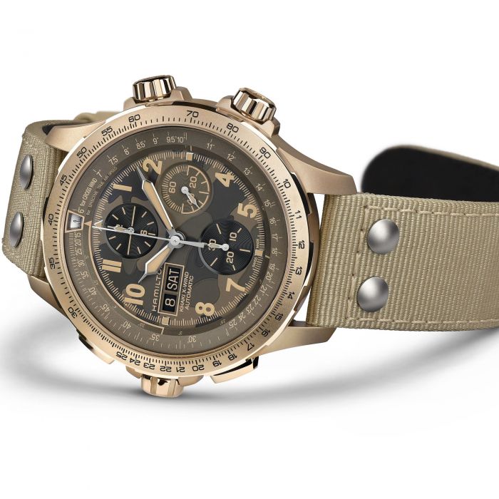 Reloj Hamilton Señor Khaki Aviation Khaki X-Wind Auto Chrono 45mm Automático | 45mm | H77916920 - Imagen 3