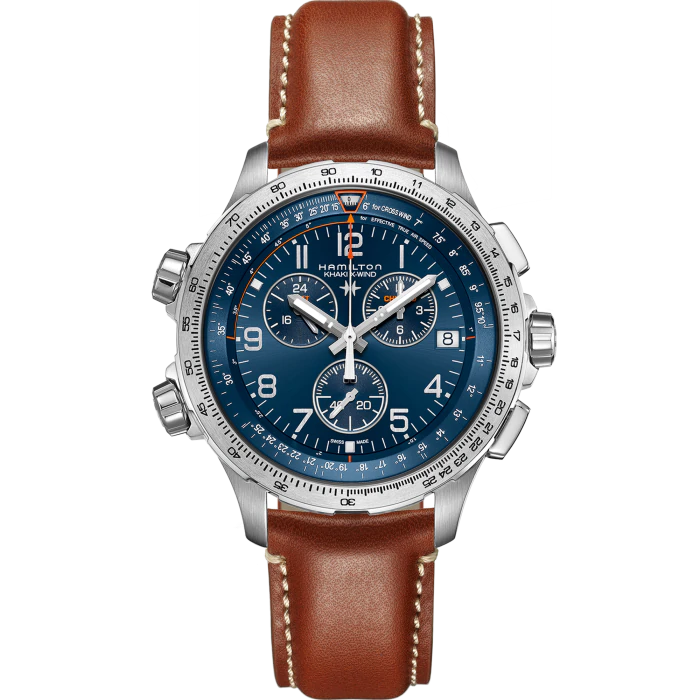 Reloj Hamilto Señor Khaki Aviation X-Wind Gmt Chrono Quartz Cuarzo | 46mm | H77922541
