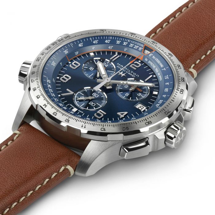 Reloj Hamilto Señor Khaki Aviation X-Wind Gmt Chrono Quartz Cuarzo | 46mm | H77922541 - Imagen 3