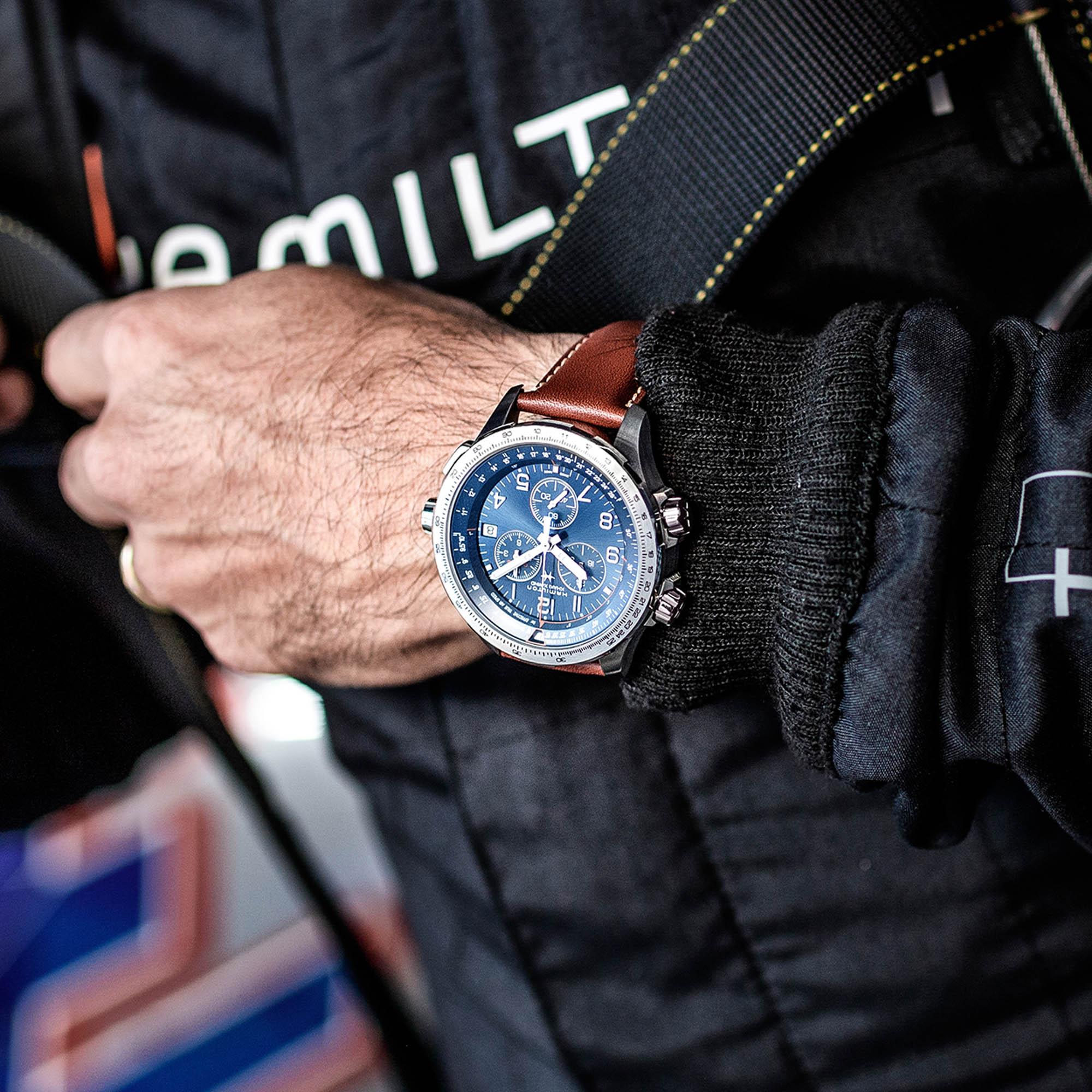 Reloj Hamilto Señor Khaki Aviation X-Wind Gmt Chrono Quartz Cuarzo | 46mm | H77922541 - Imagen 6