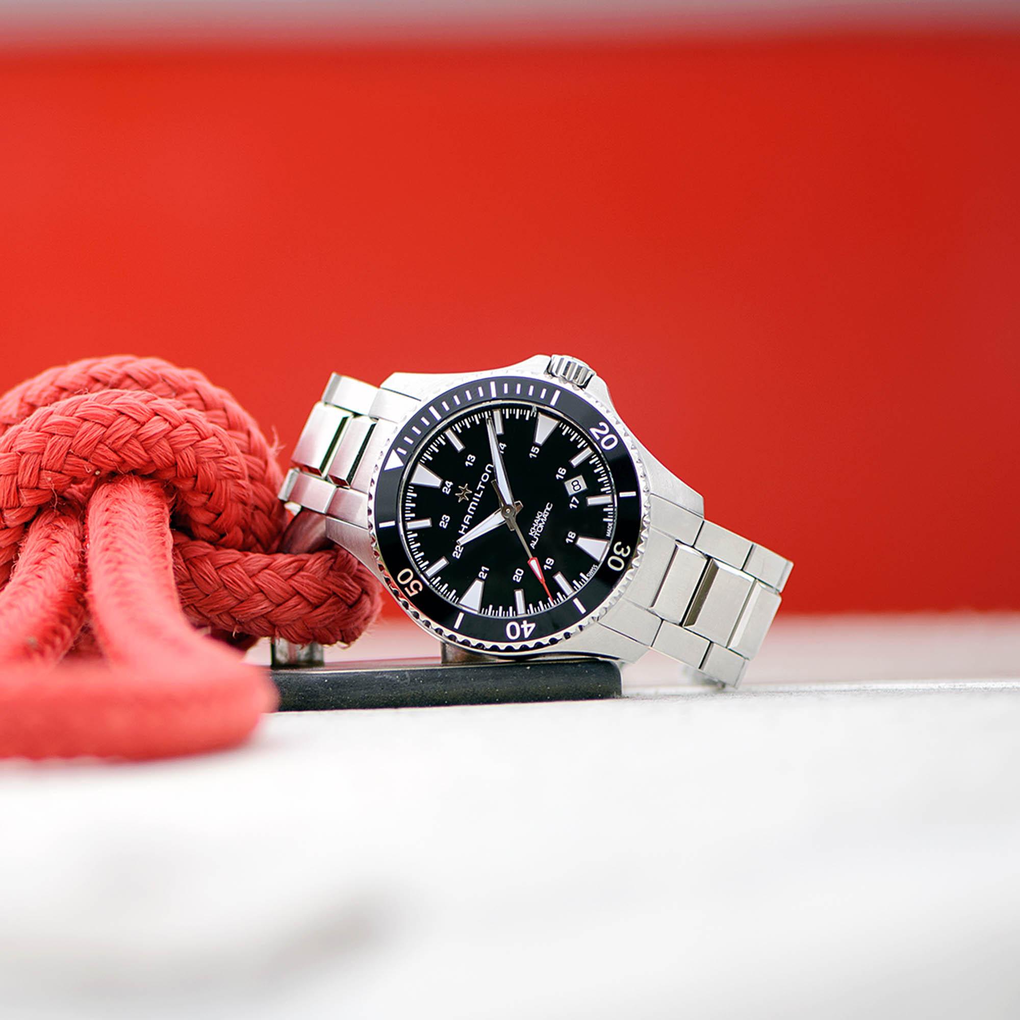 Reloj Hamilton Señor Señora Khaki Navy Scuba Auto Automático | 40mm | H82335131 - Imagen 3
