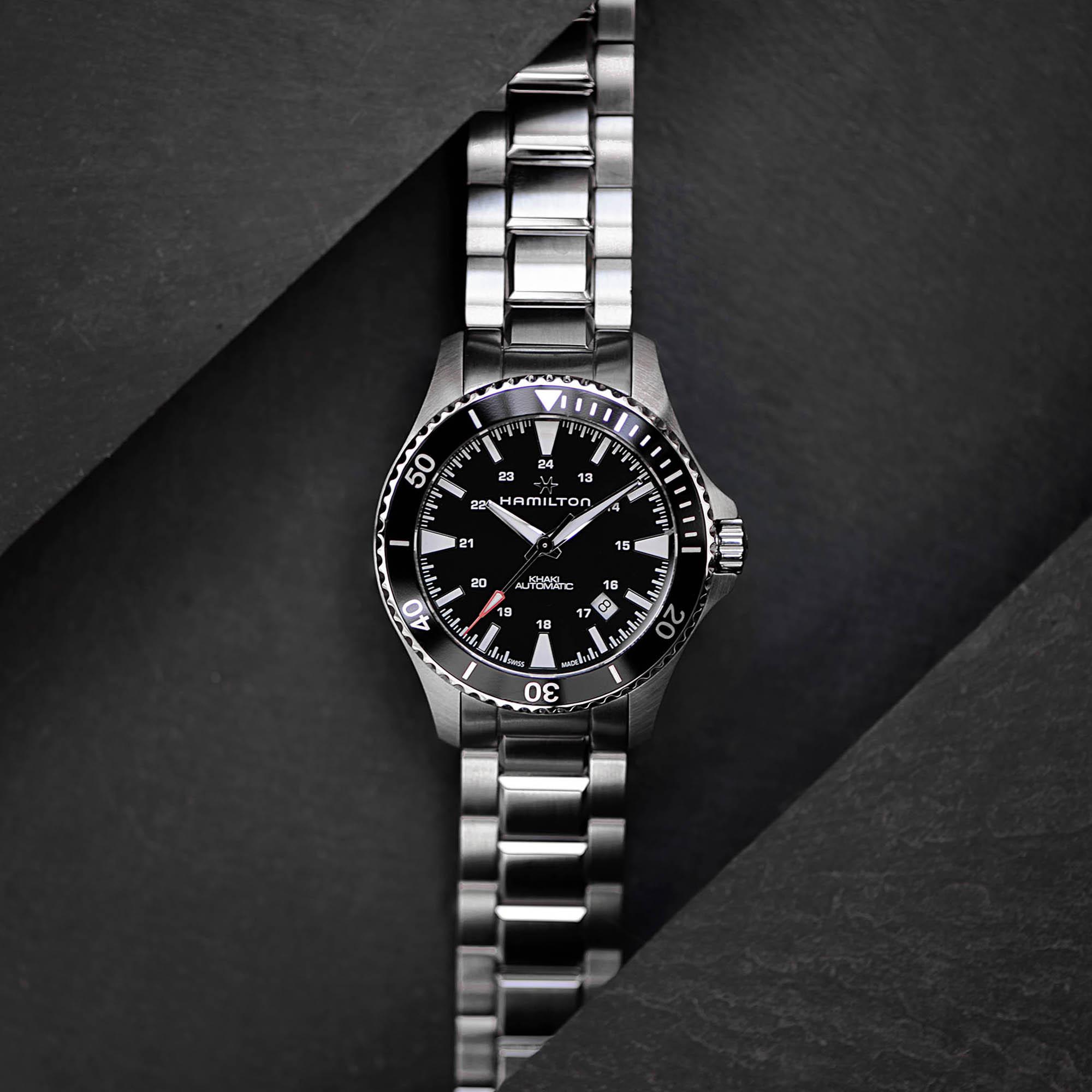 Reloj Hamilton Señor Señora Khaki Navy Scuba Auto Automático | 40mm | H82335131 - Imagen 8