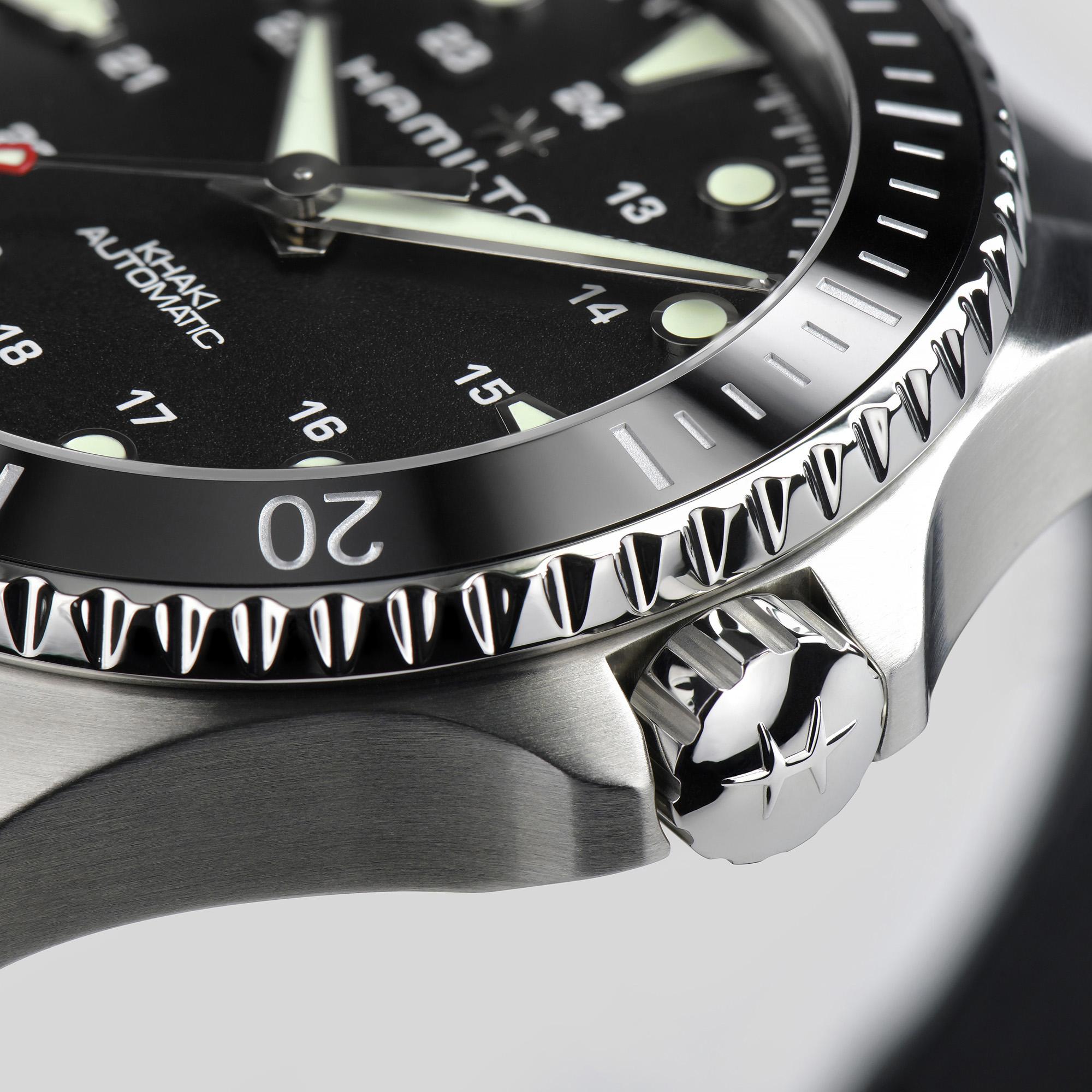Reloj Hamilton Señor Khaki Navy Scuba Auto Automático | 43mm | H82515330 - Imagen 5