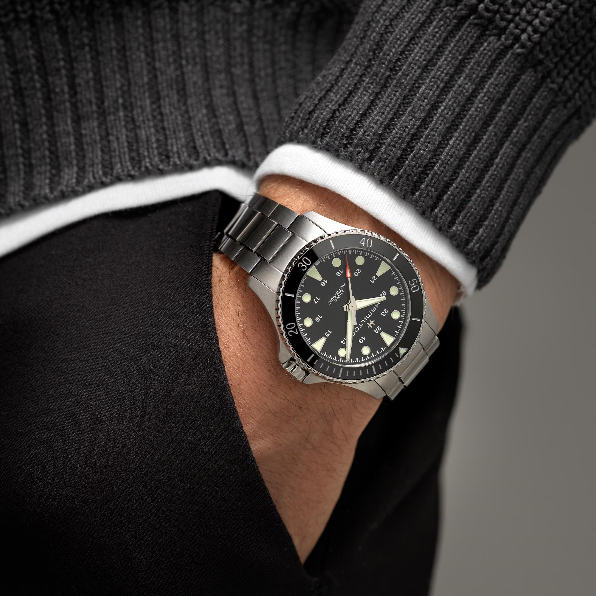 Reloj Hamiloton Khaki Navy Scuba Auto Ref.H82515130 - Imagen 6