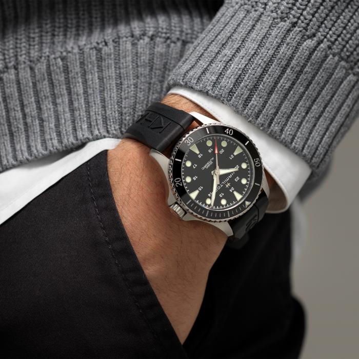 Reloj Hamilton Señor Khaki Navy Scuba Auto Automático | 43mm | H82515330 - Imagen 7