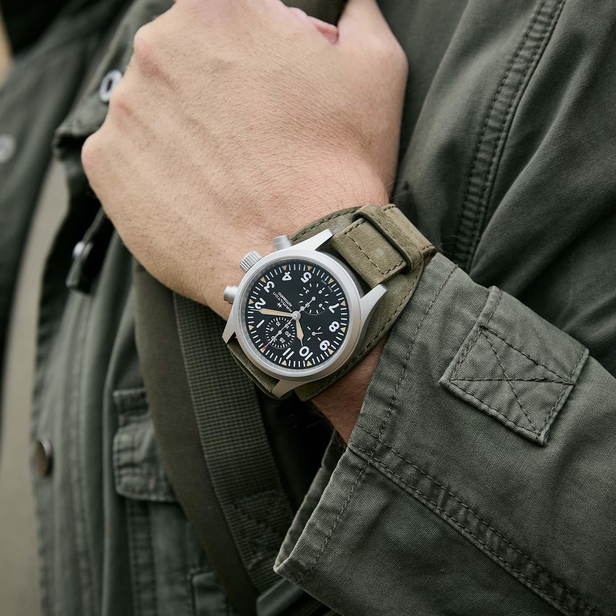 Reloj Hamilton Khaki Field Auto Chrono Ref. H71706830 - Imagen 7