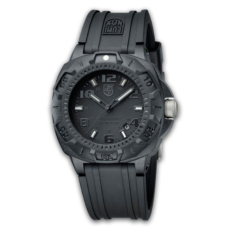 Reloj Señor Señora Luminox Sentry Black Out Ref Lx0201.Bo