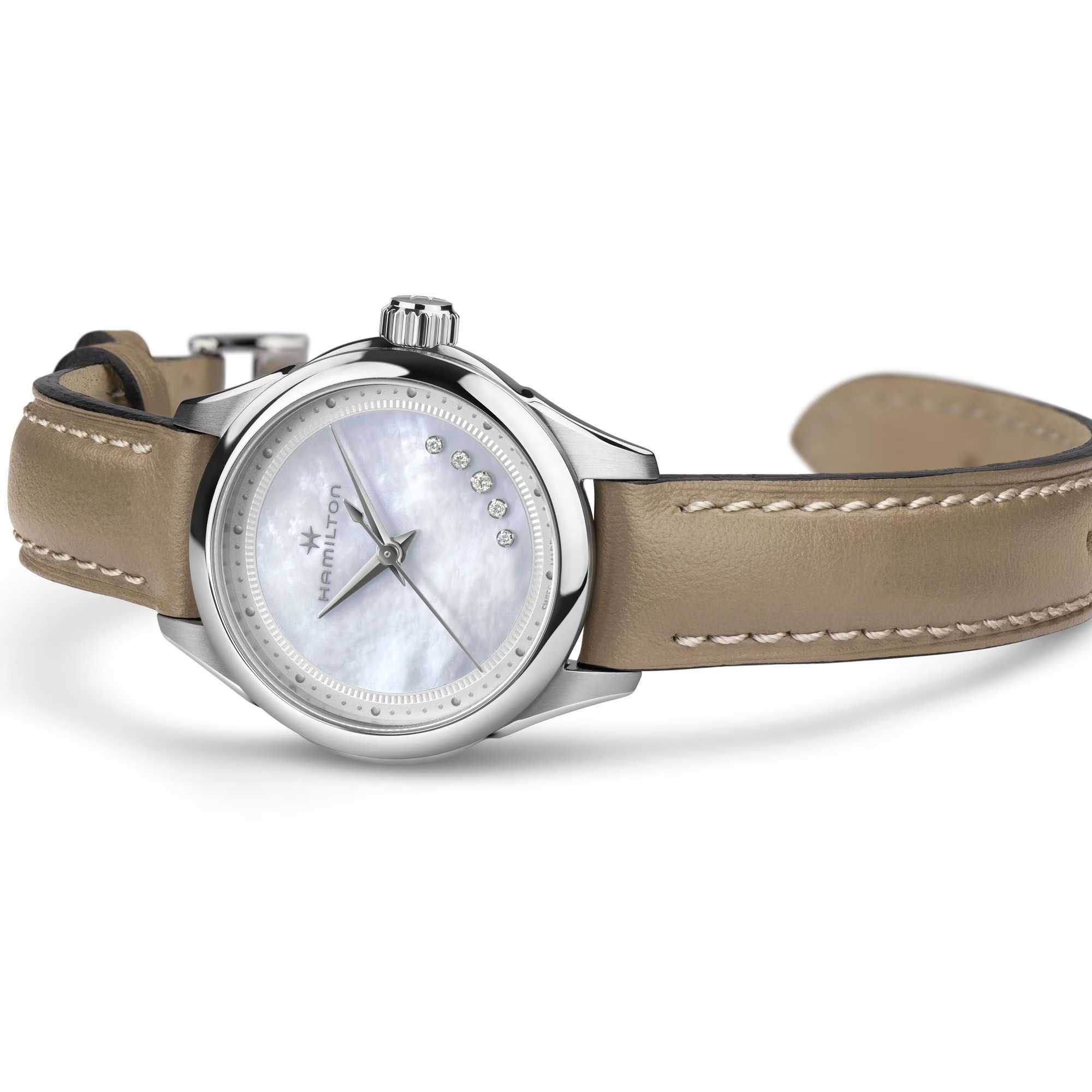 Reloj Hamilton Jazzmaster Lady Quartz Nácar Ref. H32111890 - Imagen 3