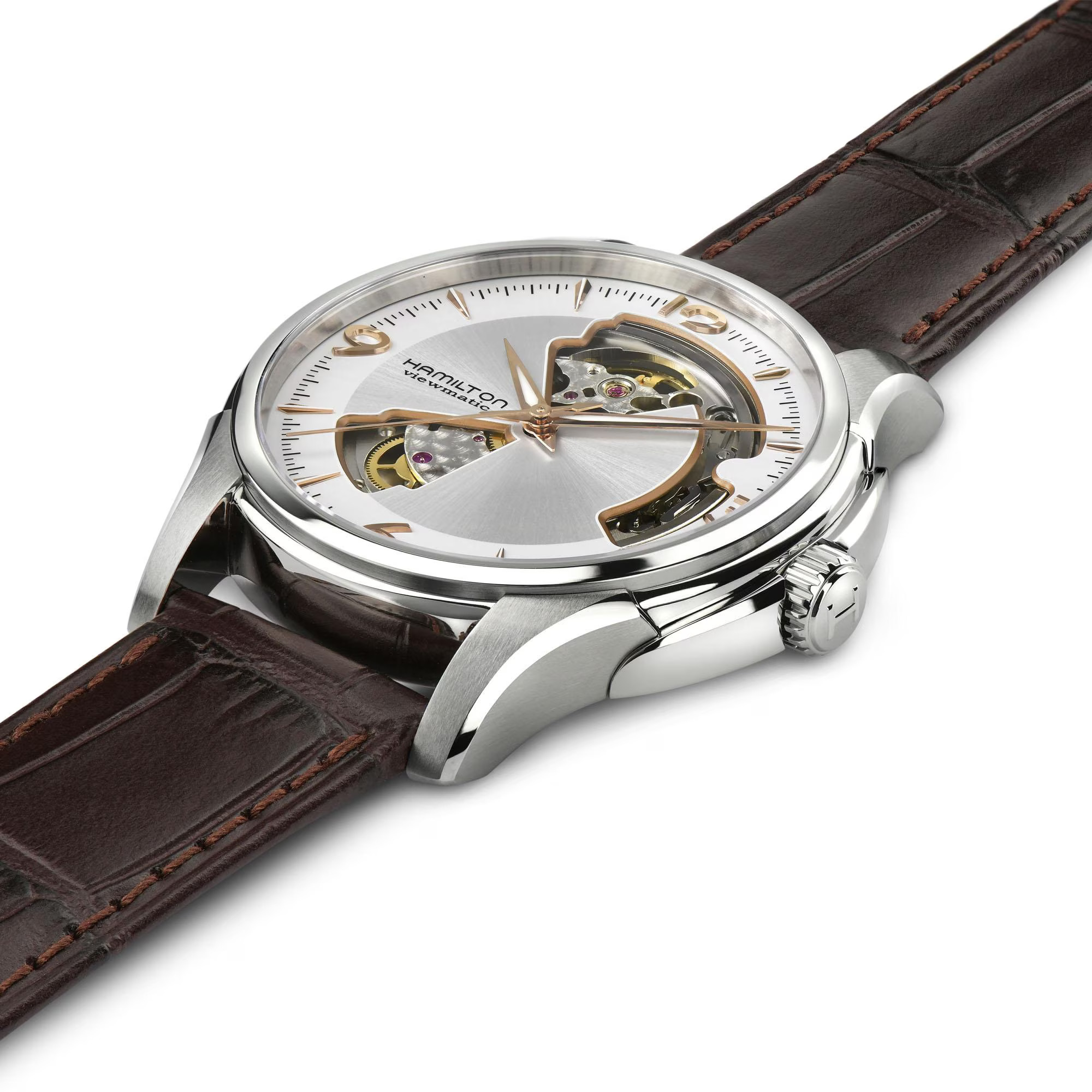 Reloj Hamilton Jazzmaster Automatic Watch Open Heart Ref. H32565555 - Imagen 2