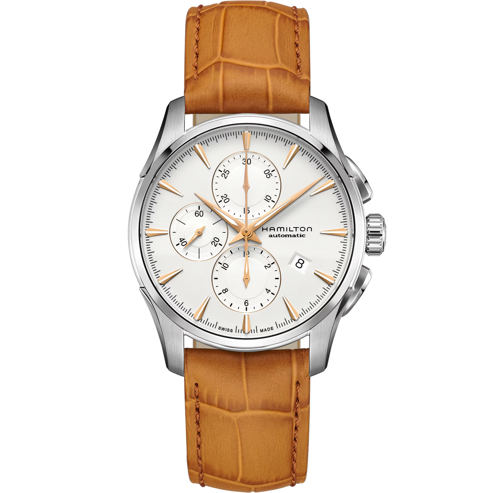 Reloj Hamilton Jazzmaster Auto Chrono Brown Strap Ref.H32586511