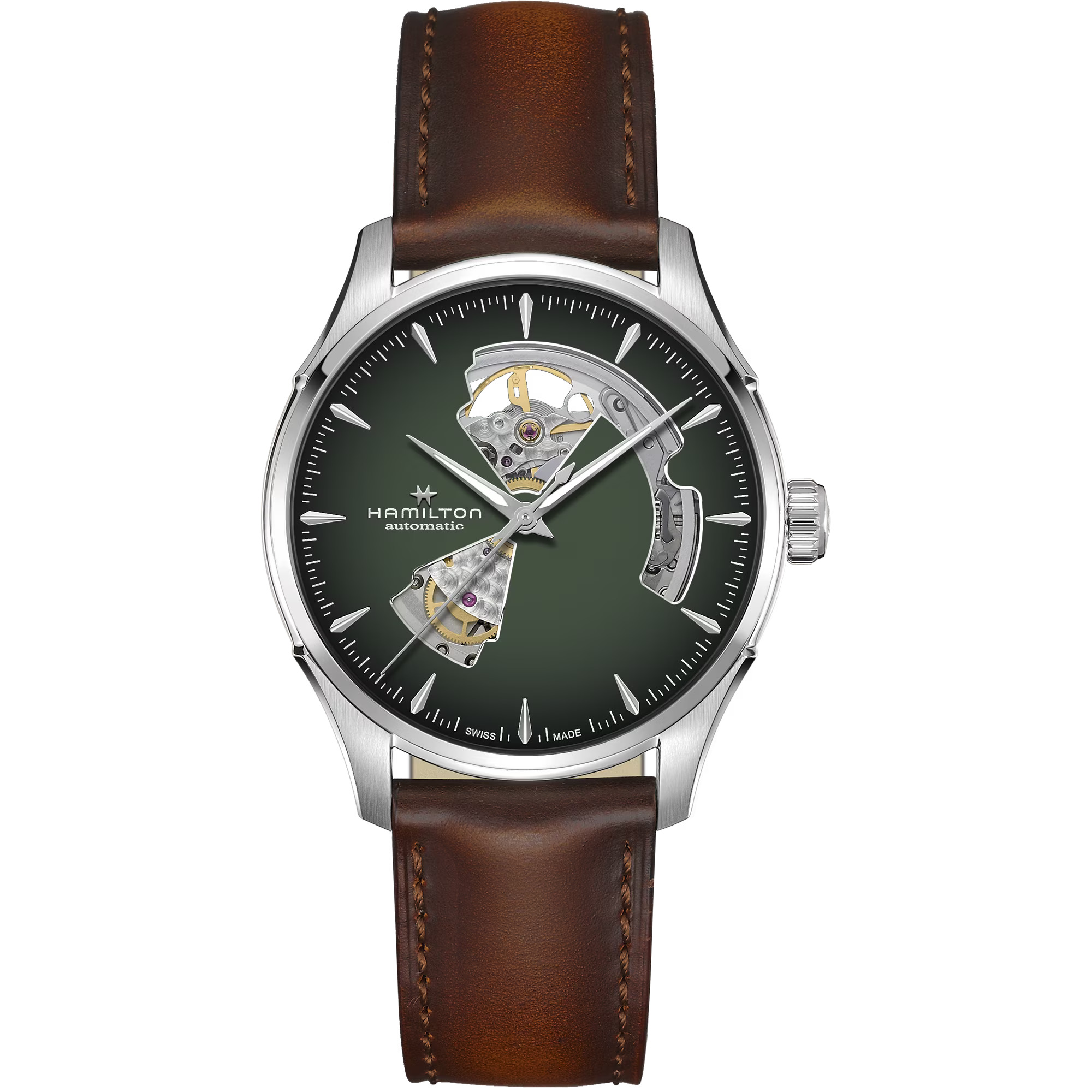 Reloj Hamilton Open Heart Smoked Green Ref. H32675560