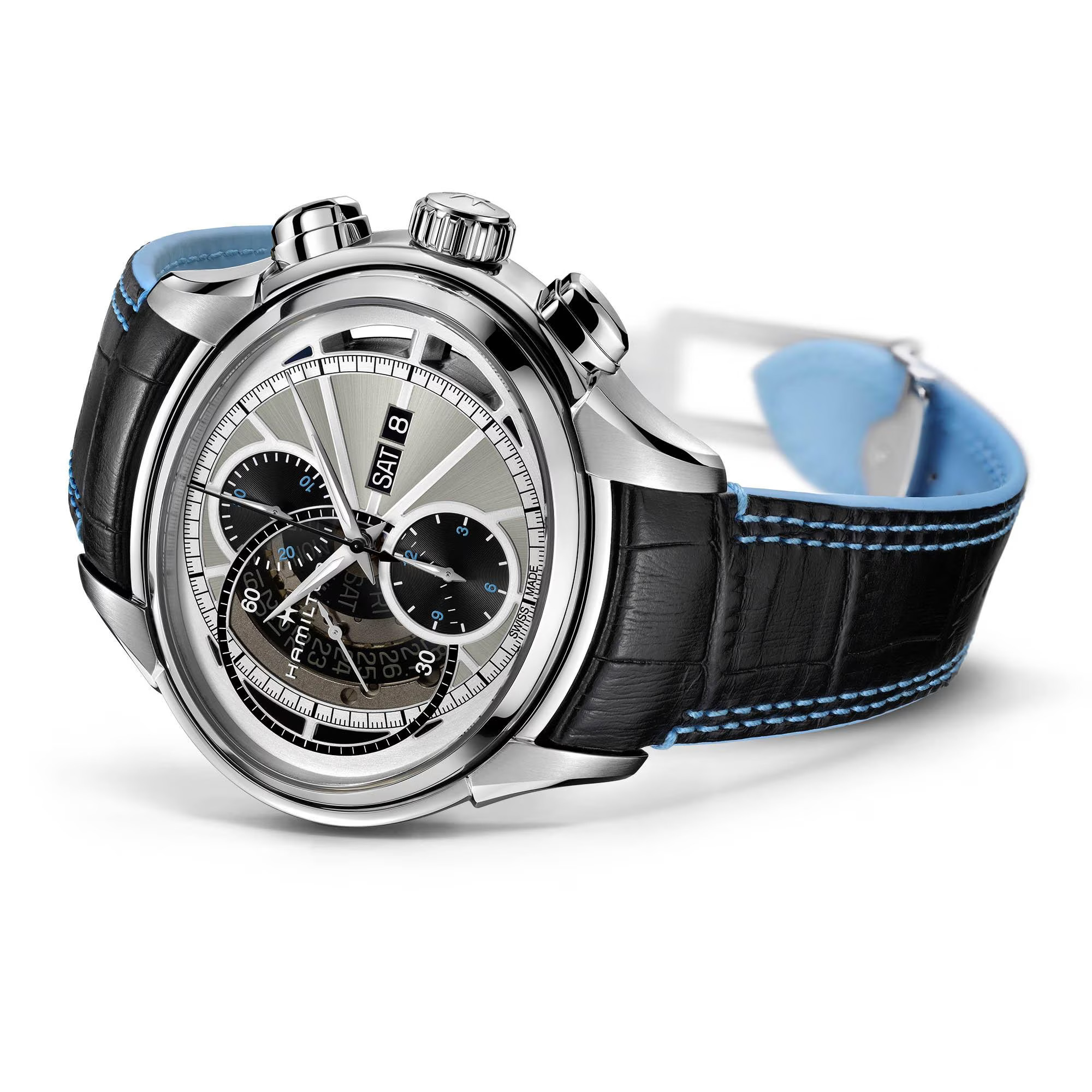 Reloj Hamilton Jazzmaster Face 2 Face II Auto Chrono Ref. H32866781 - Imagen 2