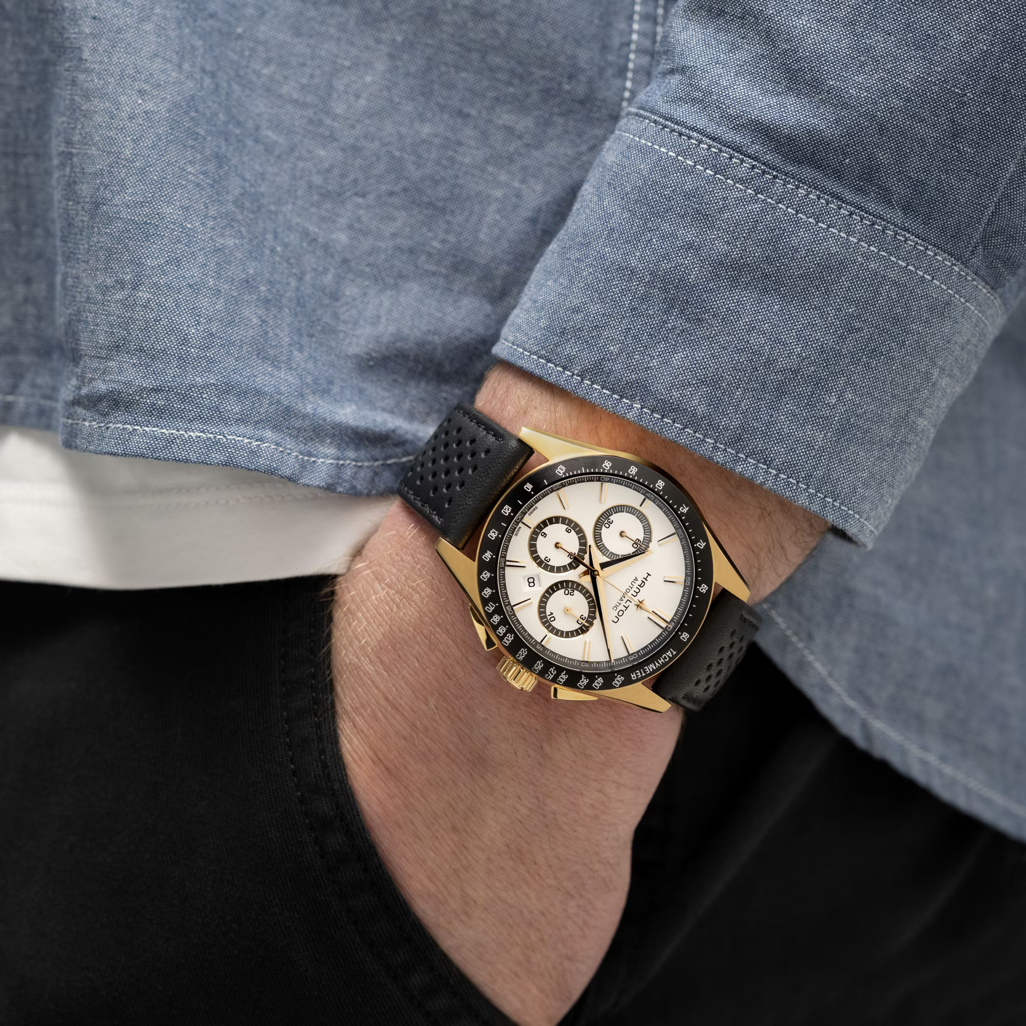 Reloj Hamilton Jazzmaster Performer Auto Chrono Ref. H36626710 - Imagen 4