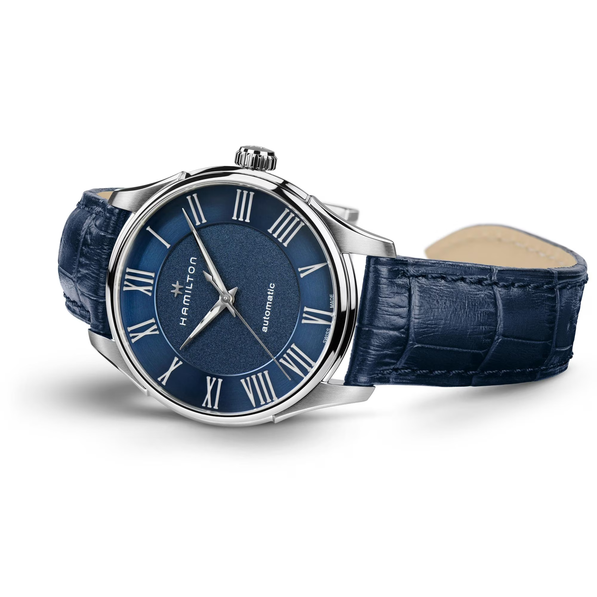 Reloj Hamilton Jazzmaster Auto Blue Dial Ref. H42535640 - Imagen 4
