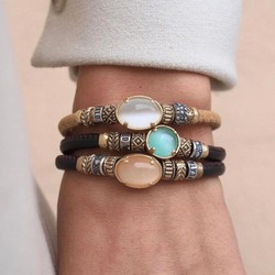 Pulsera Mujer PLATADEPALO Einar de cuero Referencia: R/WB281X T/18 - Imagen 3