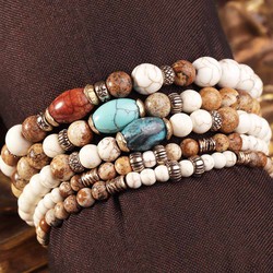 Pulsera Unisex PLATADEPALO JARO elástica de bolas Referencia: R/BB020D T/L - Imagen 2