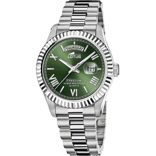 RELOJ DE HOMBRE LOTUS FREEDOM CON ESFERA VERDE 18854/3