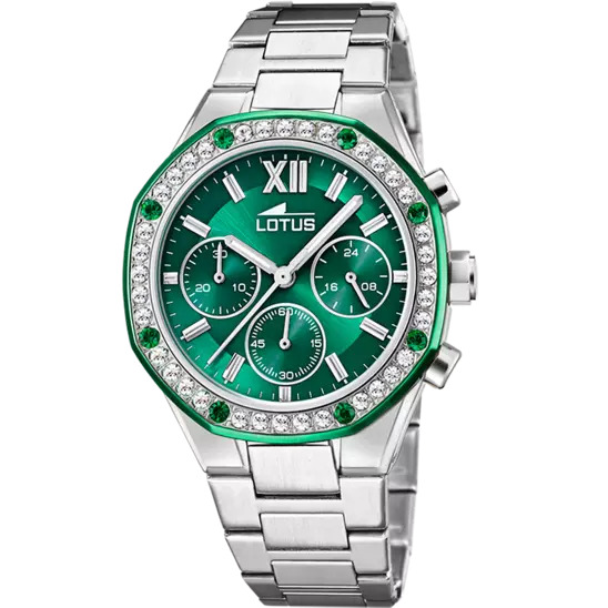RELOJ DE MUJER LOTUS EXCELLENT CON ESFERA VERDE 18872/1