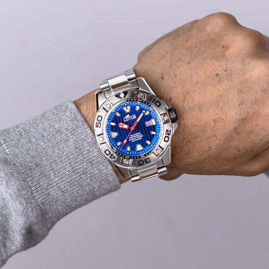 RELOJ LOTUS 18929/B AZUL CORREA DE ACERO INOXIDABLE 316L, HOMBRE - Imagen 2