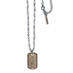 Collar Calavera Unisex PLATADEPALO Miscou en rosario Referencia: R/SN009X - Imagen 2