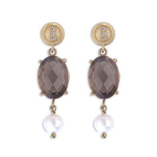 Pendientes Dalila de perlas para mujer